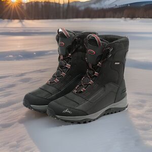 Rockmark Men’s Winter Boot,Warm Mid Calf,Waterproof,Non-Slip